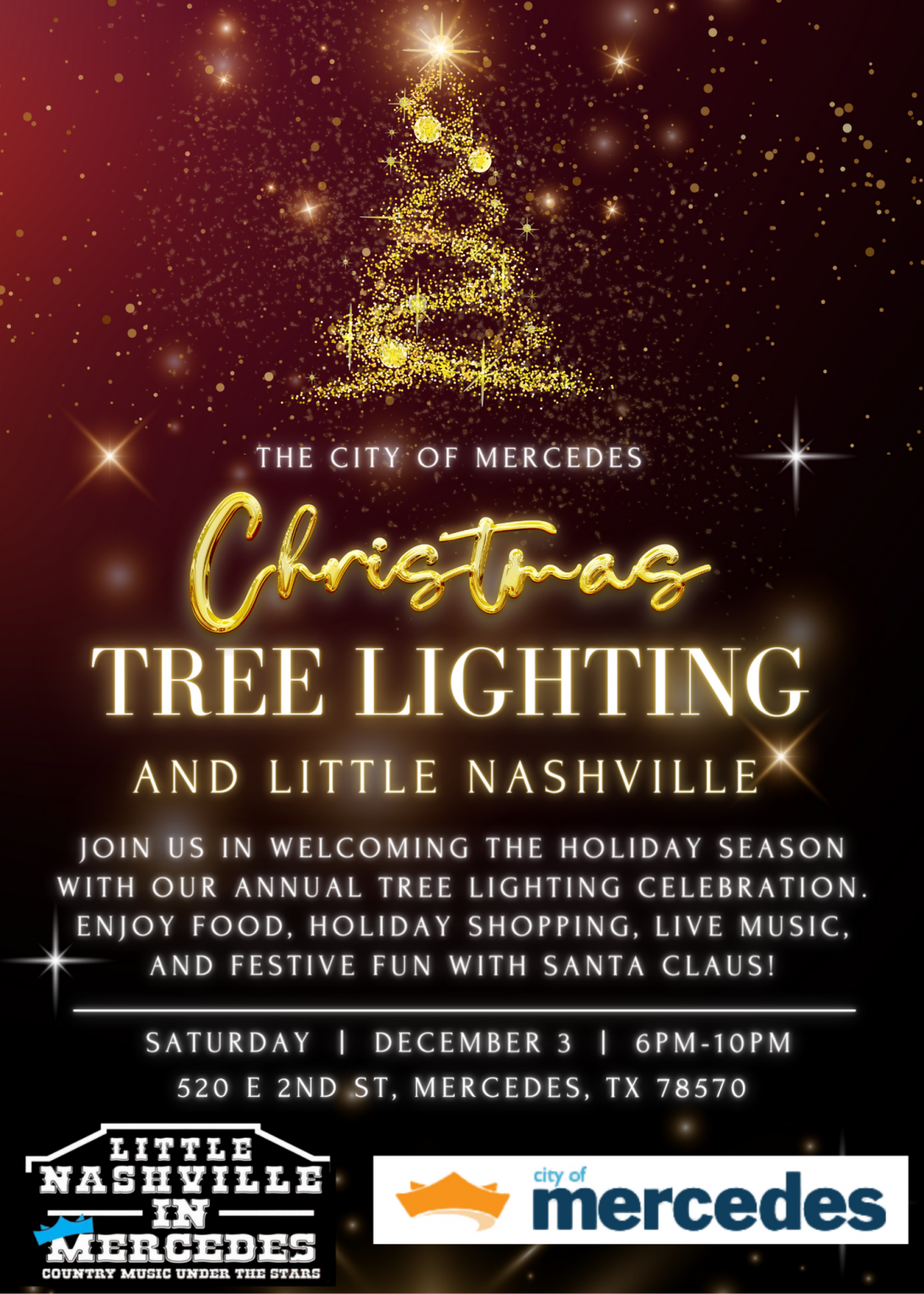 Christmas Tree Lighting Ceremony and Little Nashville