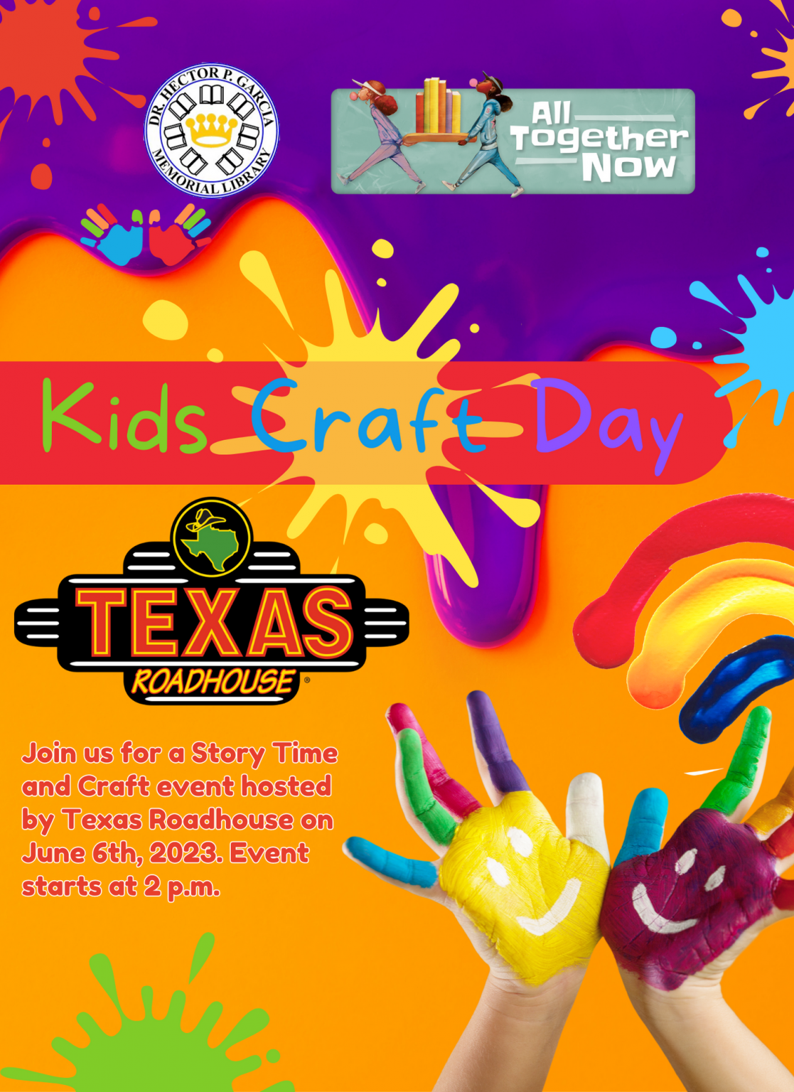 Texas Roadhouse Story Time & Craft Day: SRP Day 2